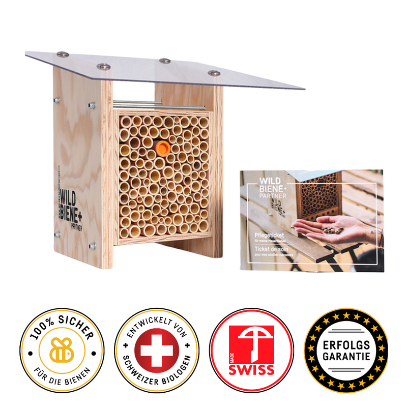 Starter-Set: BeeHome Classic mit Gutschein für die Wildbienen-Pflege